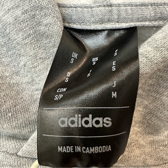 Adidas Hoodie Multi Sport Hooded Sweatshirt Work Out Men’s Size S Gray - Picture 3 of 11
